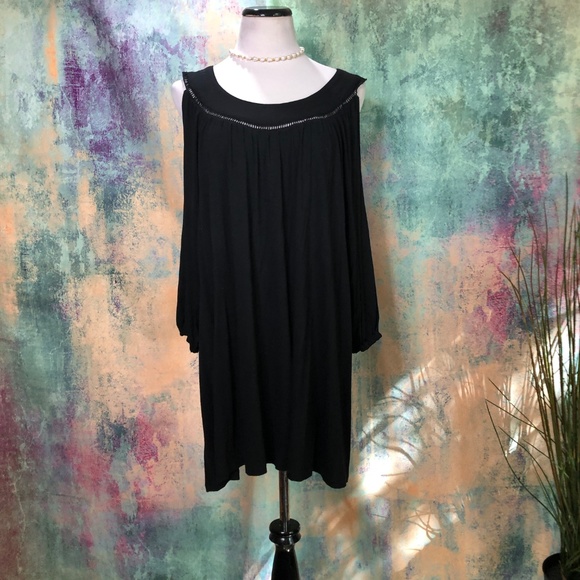 📍 Jessica London Black Dress slits at the sleeves - Picture 1 of 8